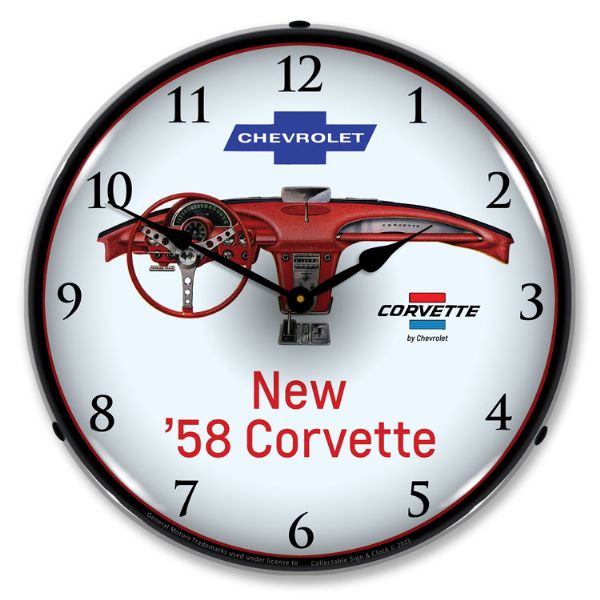 Alternative view of 1958 Corvette Dash