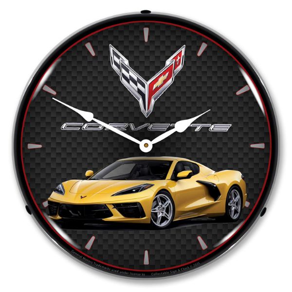 Alternative view of C8 Corvette Competition Yellow Tintcoat Metallic