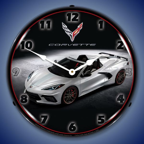 C8 Corvette Convertible in White