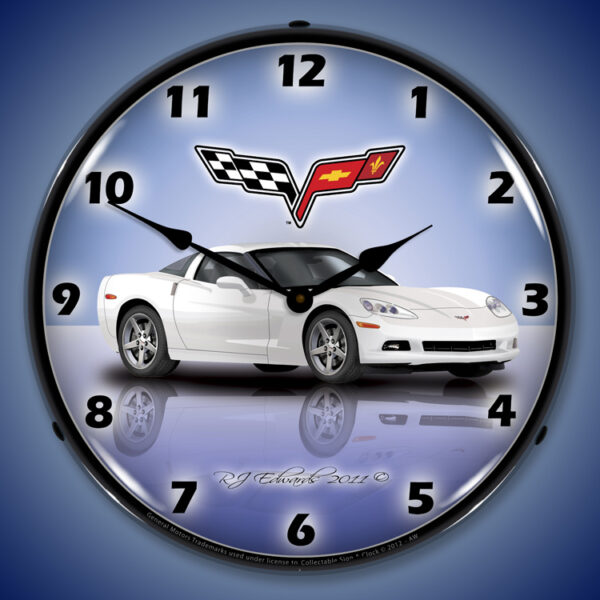 C6 Corvette Artic White