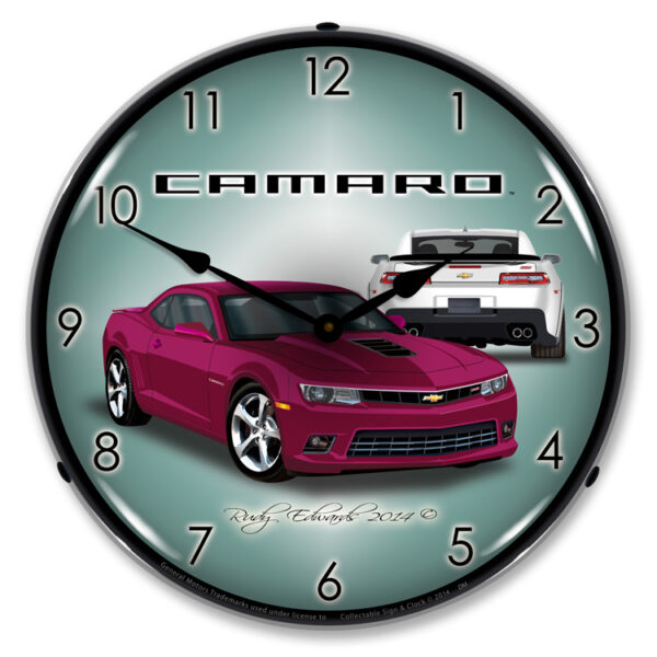 Alternative view of 2014 SS Camaro Deep Magenta