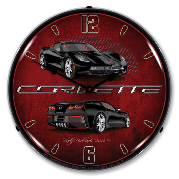 Alternative view of C7 Corvette Black