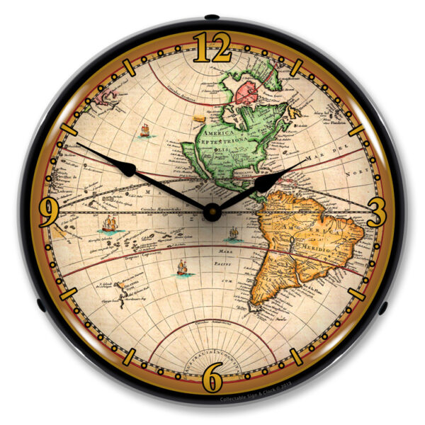 Alternative view of World Map 1730
