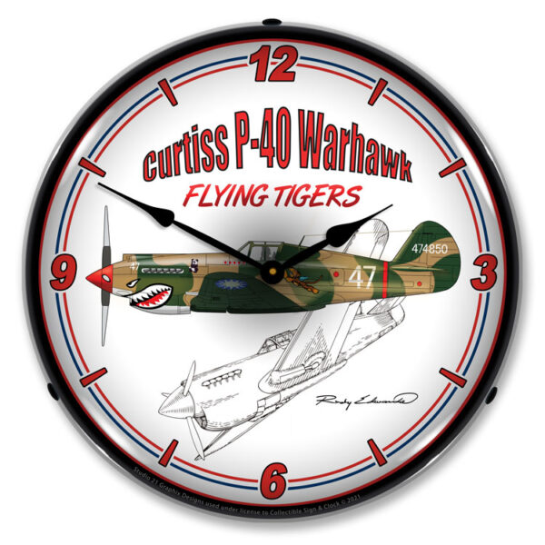 Alternative view of Curtiss P-40 Warhawk